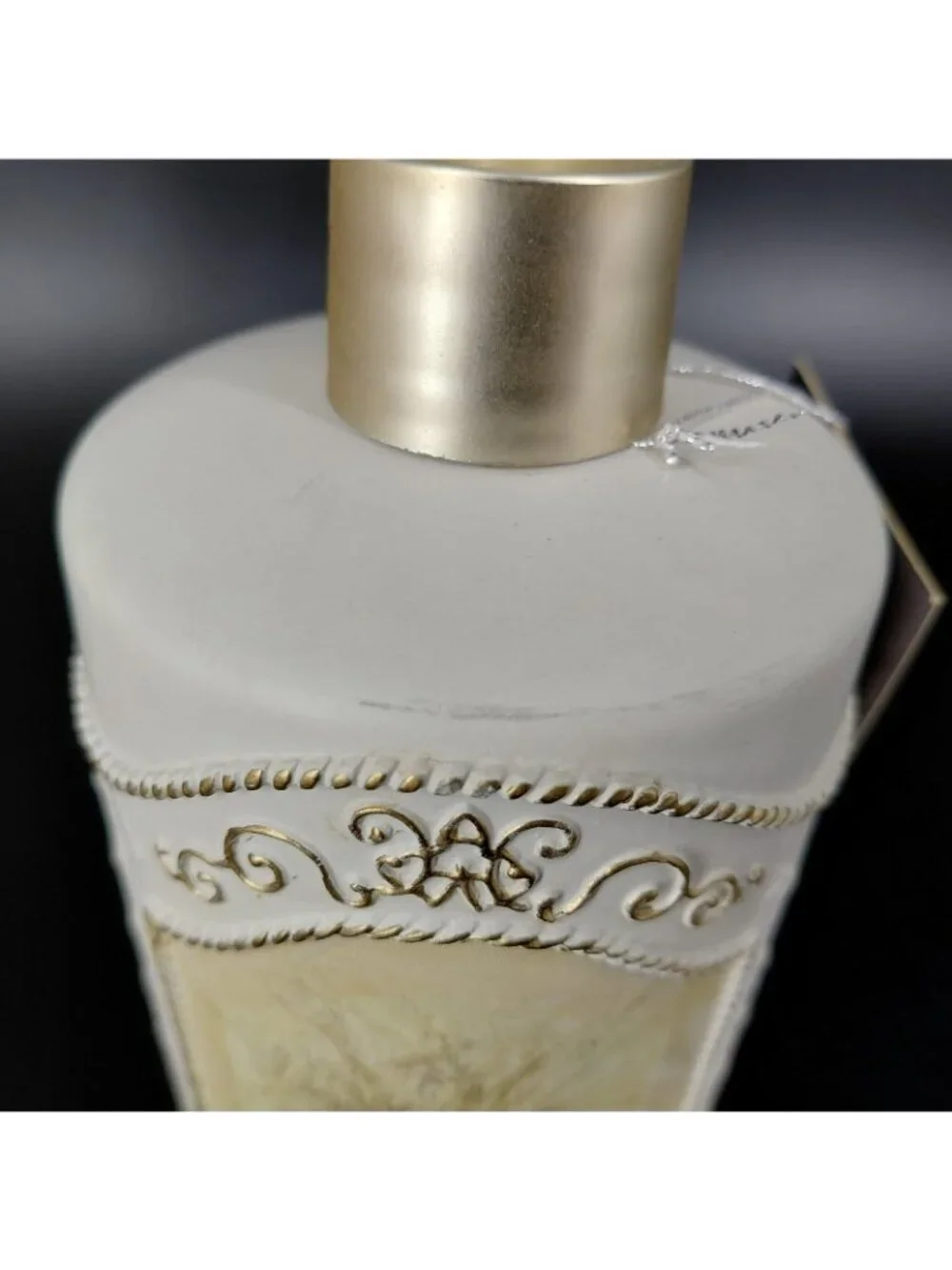 Croscill Fresco Grasses Lotion Soap Dispenser Resin Hand Painted Cream Bath